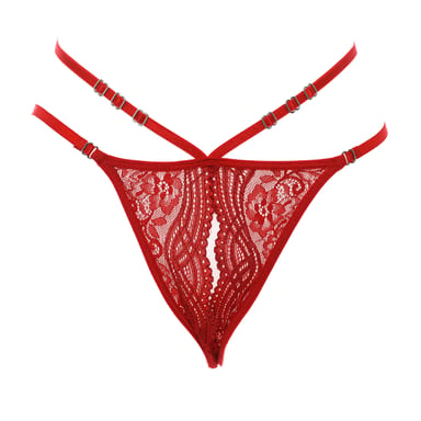 Spitze Culotte Höschen mit Schleife an der Taille 21687 Frau