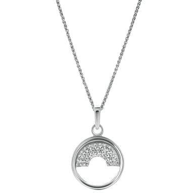 Orphelia 'Tista' Damen-Anhänger aus 925er Sterlingsilber mit Kette – Silber ZH-7586