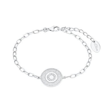 s.Oliver Bracelet pour dames, argent 925 sterling, zirconium (synth.)|pièce de monnaie