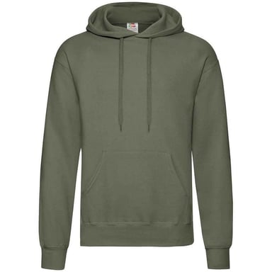 Fruit of the Loom Erwachsene Unisex Classic Sweatshirt mit Kapuze (Classic Olive)