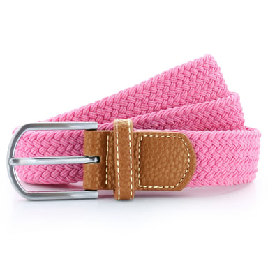 Asquith & Fox Herren Gewebter Braid Stretch Gürtel (Pink-Nelke)