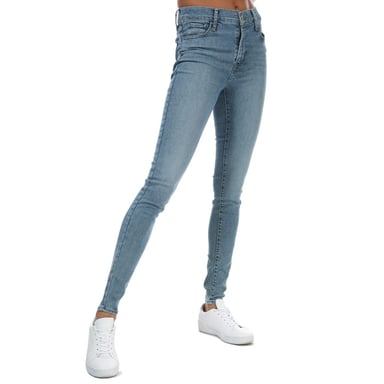 Jean 720 Taille haute Super Skinny Levis Pour Femme en Bleu clair