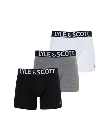 Lyle & Scott – Modische Unterhosen im 3er-Pack in Mehrfarbig