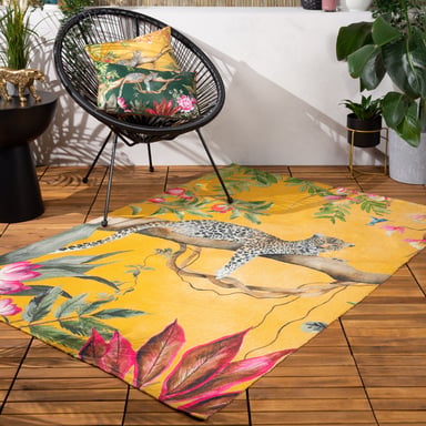 Wylder Tropics Leopard Druck Außenmatte, 120 x 170 cm