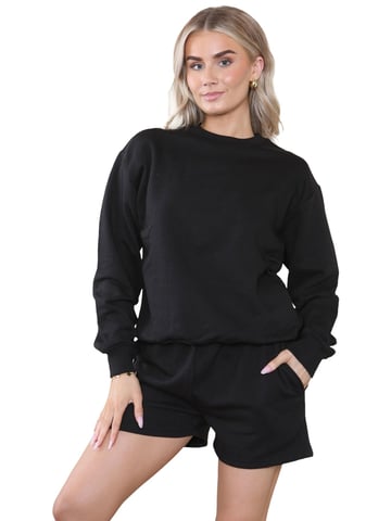 Kruze | Womens Sweatshirt & Shorts Trainingsanzug Set