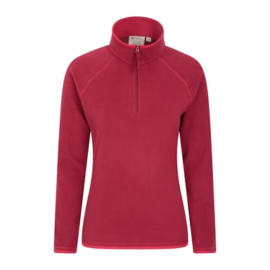 Mountain Warehouse Damen/Damen Montana Half Zip Fleece Top (Dunkelrot)