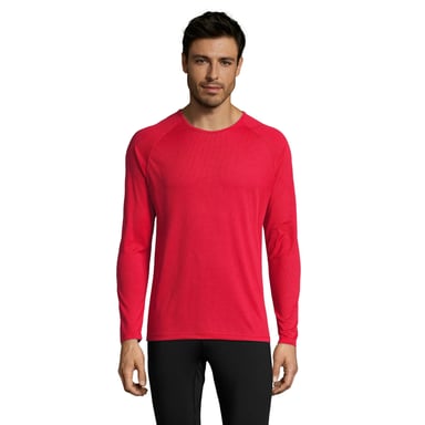 SOLS - T-Shirt für Herren - Sport Langärmlig (Rot)