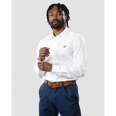 Lyle & Scott Langärmeliges Slim Fit Herren-Popelinehemd