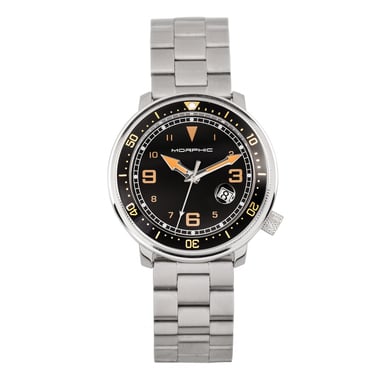 Morphic M74-Serie – Uhr mit Lederarmband und vergrößerter Datumsanzeige