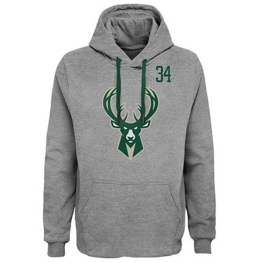 NBA Milwaukee Bucks 34 Giannis Antetokounmpo Herren Ziegen-Hoodie