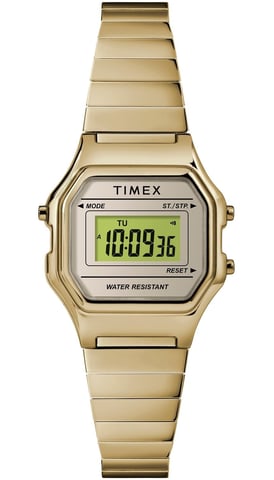 Timex Classic Digital Mini Damen Gold Uhr TW2T48000
