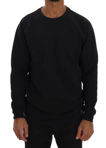 Beeindruckender Dunkler Rundhals Baumwollpullover