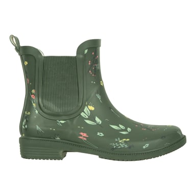 Mountain Warehouse - Damen Gummistiefel, Blumen, Gummi (Dunkel-Khaki)