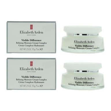 Elizabeth Arden Visible Difference Refining Moisture Cream Complex 75ml X 2