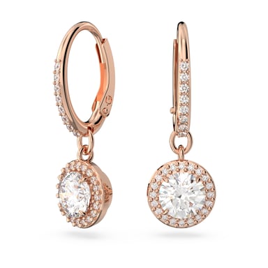 Swarovski 'Constella' Women's Gold Plated Metal Drop Earrings - Rose 5638769