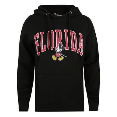Disney Mickey Mouse College-Kapuzenpullover für Damen, Schwarz