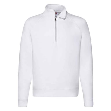 Fruit of the Loom - "Premium" Sweatshirt Reißverschluss für Herren (Weiß)