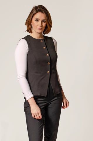 Tailored Waistcoat Round Neck