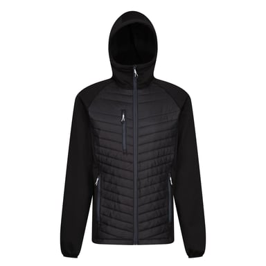 Regatta - "Navigate" Hybridjacke für Herren (Schwarz/Mittelgrau)
