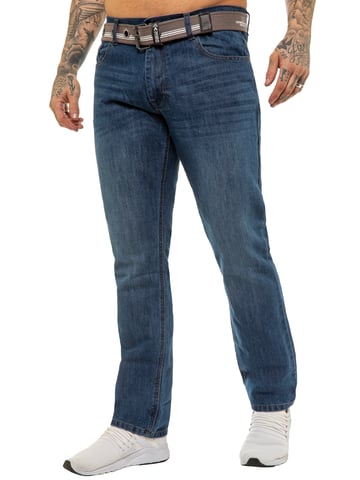Enzo | Herren Designer Regular Fit Denim Jeans - Blau