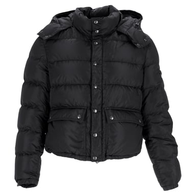 Prada Sport Stepp-Jacke mit Kapuze aus schwarzem Nylon