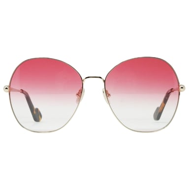 Lanvin Gradient Coral Lens Gold Sonnenbrille