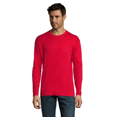 SOLS - "Monarch" T-Shirt für Herren Langärmlig (Rot)