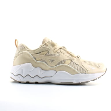 Mizuno Sport Wave Rider 1 Beige synthetische Herren Schnürungstrainer D1GA192749