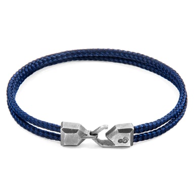 ANCHOR & CREW Bracelet Cromer Argent Et Corde