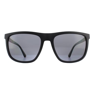 Emporio Armani Sonnenbrille EA4124 573381 Matt Schwarz Grau Polarisiert