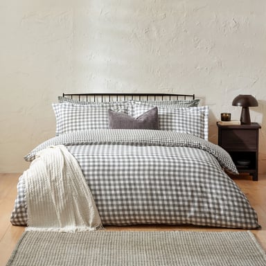 Barton Karo 100% Baumwolle Bettwäsche Set