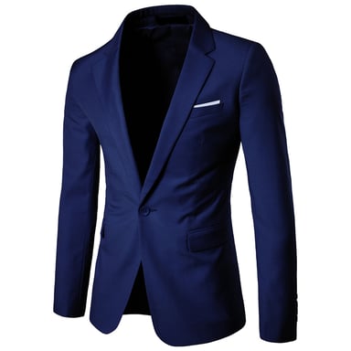 Marineblauer Freizeitblazer Slim Fit Businessblazer