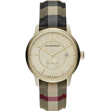 Burberry BU10001 The Classic Horseferry Goldgehäuse Herrenuhr