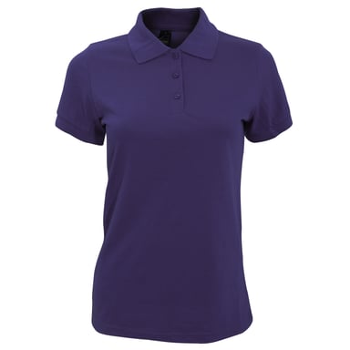 SOLs Womens/Ladies Prime Pique Polo Shirt (dunkelviolett)
