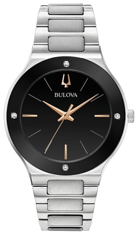 Bulova Futuro Silber Herren Armbanduhr 96E117