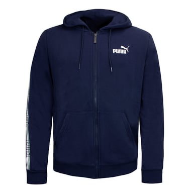 PUMA Langarm Zip Up Navy Blue Herren mit Kapuze -Trackjacke 853356 06