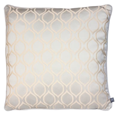 Prestigious Textiles Solitaire Embroidered Geometric Piped Cushion Cover