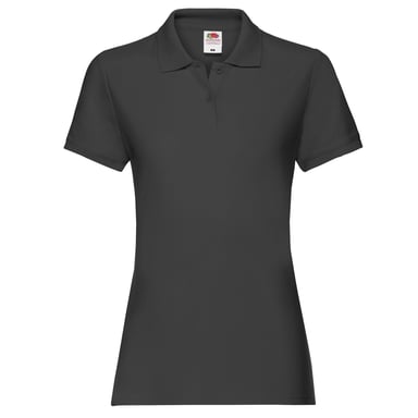 Fruit of the Loom - "Premium" Poloshirt für Damen (Schwarz)