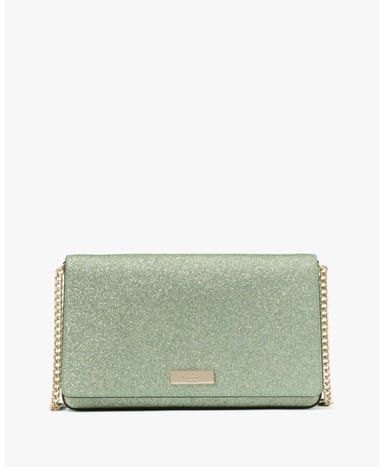 Kenzie Glitter Mixed Materials Small Chain Convertible Crossbody