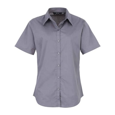Premier - Bluse für Damen kurzärmlig (Stahl)
