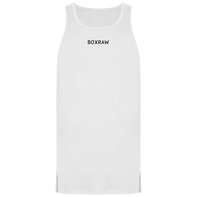 BoxRaw SMRT-TEC Weißes Stringer-Tanktop für Herren
