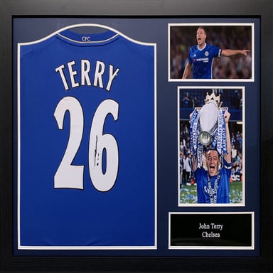 All Star Signings John Terry Signed Shirt Multi Colourin Multi Colour