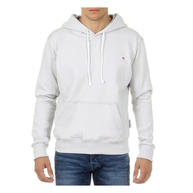Andrew Charles Herren-Kapuzenpullover Lange Ärmel Rundhalsausschnitt Hellgrau FIFI