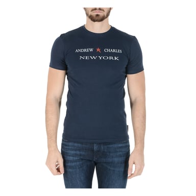 Andrew Charles Herren T-Shirt Kurzarm Rundhalsausschnitt Blau KEITA