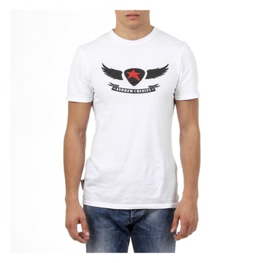 Andrew Charles Herren T-Shirt Kurzarm Rundhalsausschnitt Weiß KEITA