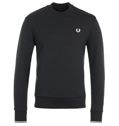 Sweat col rond Fred Perry Pour Homme en Noir