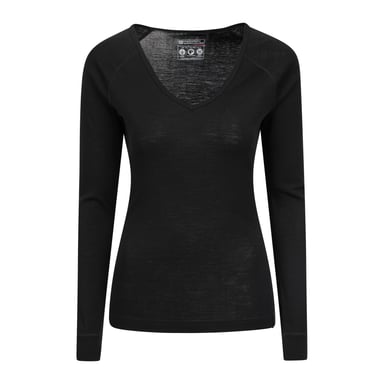 Mountain Warehouse - Oberteil V-Ausschnitt für Damen (Schwarz)