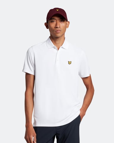 Lyle & Scott Technisches Golf-Poloshirt in Weiß