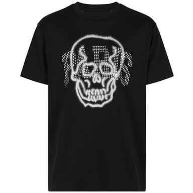 Givenchy Gothic Paris verziertes ubergroses schwarzes T-Shirt