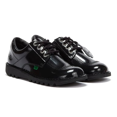 Damen Kickers Kick Lo Lackschuhe - (Schwarz)